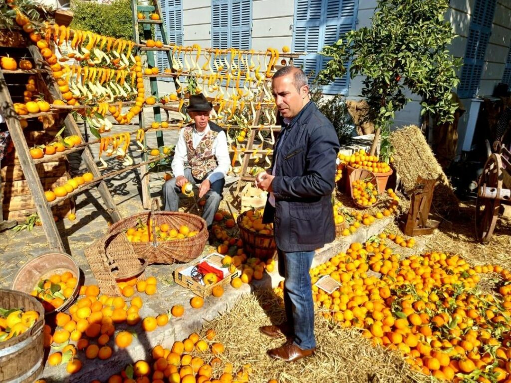 Alexandre Gaiffe avec des oranges